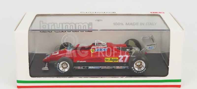 Brumm Ferrari F1  126 C2 Italy Gp 1982 N 27 Patrick Tambay 1:43 Red