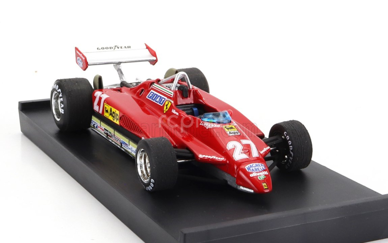 Brumm Ferrari F1  126c2 N 27 2nd San Marino Imola Gp 1982 Gilles Villeneuve 1:43 Red