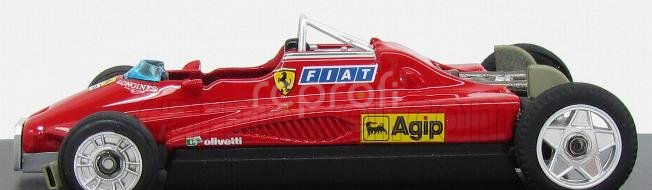 Brumm Ferrari F1  126c2 N 27 2nd San Marino Imola Gp 1982 Gilles Villeneuve - Muletto - T-car 1:43 Red