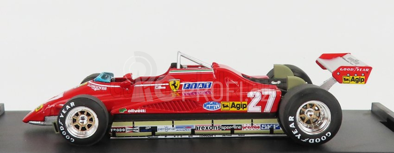 Brumm Ferrari F1  126c2 N 27 Brazilian Gp 1982 Gilles Villeneuve 1:43 Red