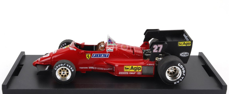 Brumm Ferrari F1 126c4 N 27 Winner Belgium Gp 1984 Michele Alboreto 1:43 Červená Černá