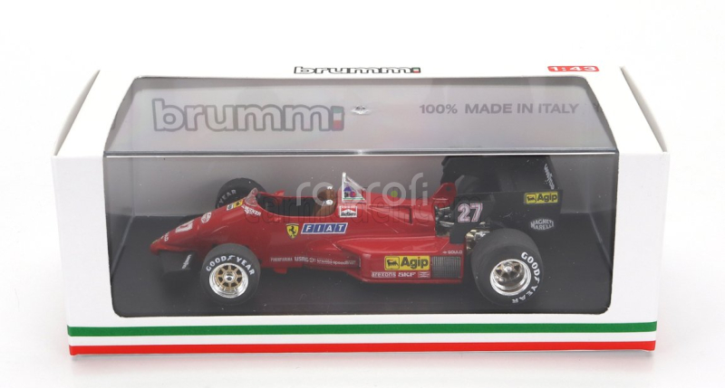 Brumm Ferrari F1 126c4 N 27 Winner Belgium Gp 1984 Michele Alboreto 1:43 Červená Černá