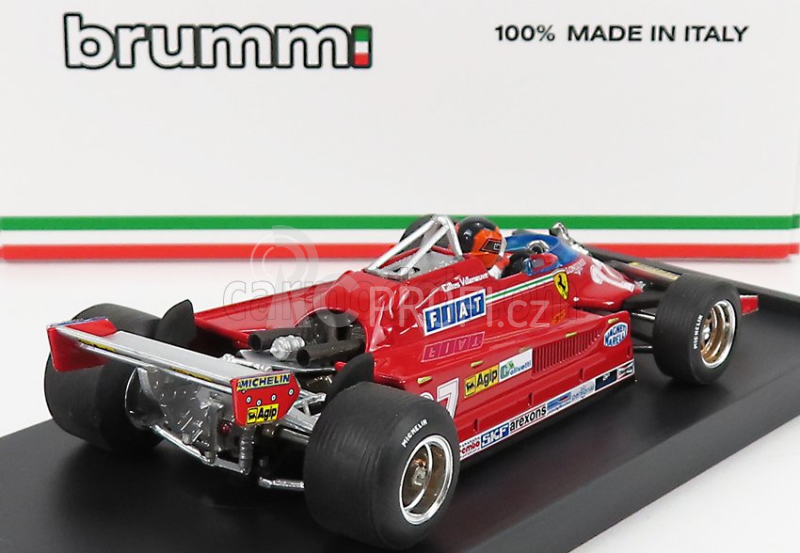 Brumm Ferrari F1 126ck Turbo N 27 1:43, červená
