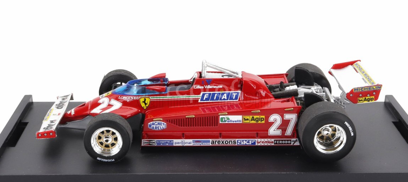Brumm Ferrari F1  126ck Turbo N 27 Italy Gp 1981 Gilles Villeneuve 1:43 Red