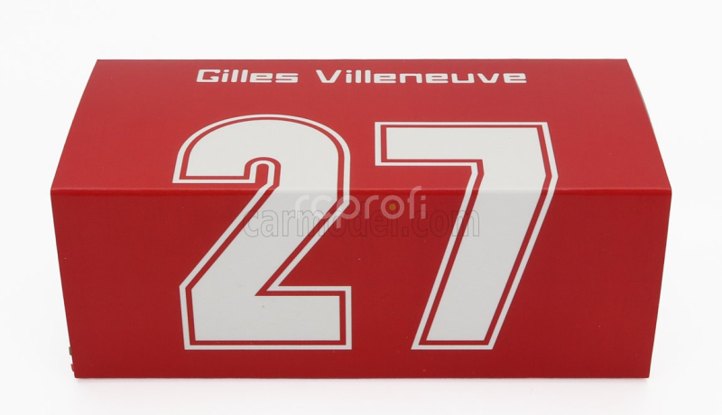 Brumm Ferrari F1  126ck Turbo N 27 Italy Gp 1981 Gilles Villeneuve 1:43 Red