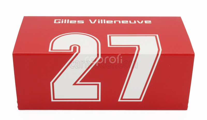 Brumm Ferrari F1  126ck Turbo N 27 Italy Gp 1981 Gilles Villeneuve - With Driver Figure 1:43 Red