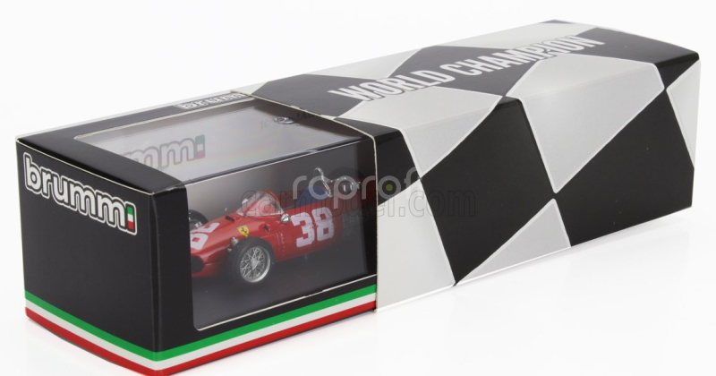 Brumm Ferrari F1  156 N 38 World Champion 3rd Monaco Gp 1961 Phil Hill 1:43 Red