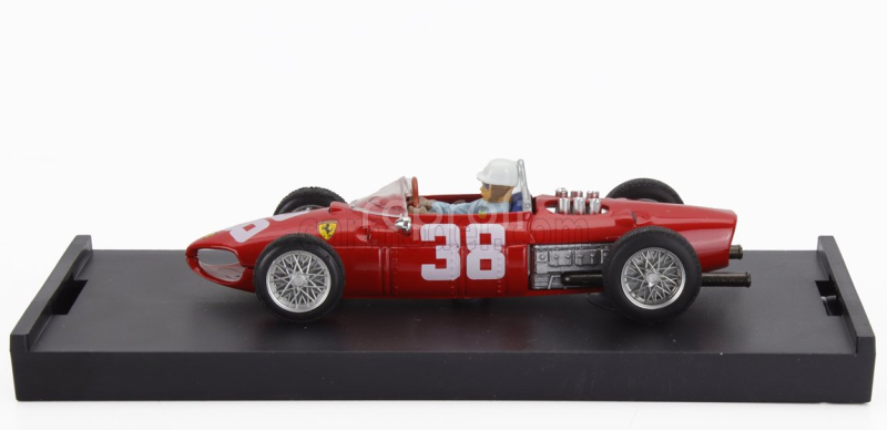 Brumm Ferrari F1  156 N 38 World Champion 3rd Monaco Gp 1961 Phil Hill - With Driver Figure 1:43 Red