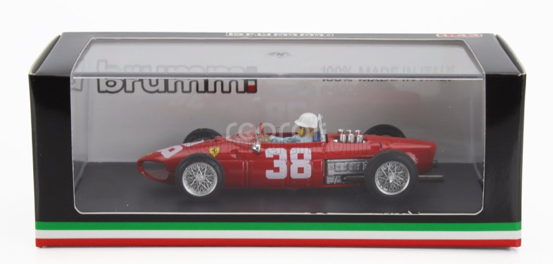 Brumm Ferrari F1  156 N 38 World Champion 3rd Monaco Gp 1961 Phil Hill - With Driver Figure 1:43 Red
