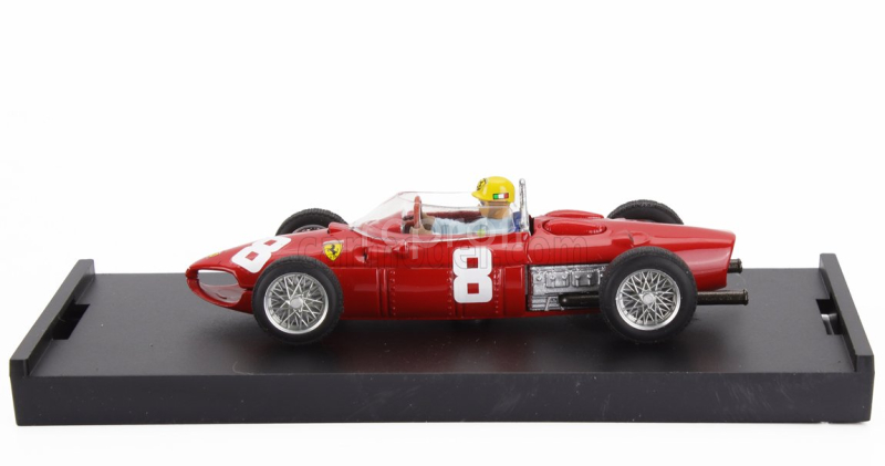 Brumm Ferrari F1  156 N 8 Italy Monza Gp 1961 Ricardo Rodriguez - With Driver Figure 1:43 Red