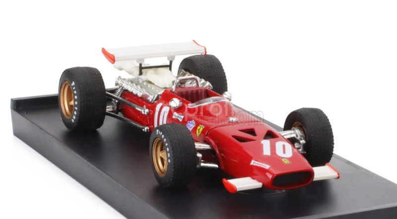 Brumm Ferrari F1 312 N 10 Italy Gp 1969 Pedro Rodriguez 1:43 Červená Bílá