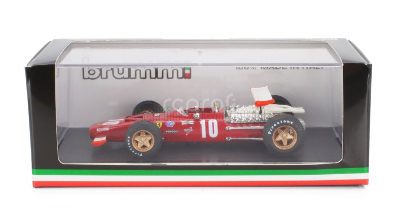 Brumm Ferrari F1 312 N 10 Italy Gp 1969 Pedro Rodriguez 1:43 Červená Bílá