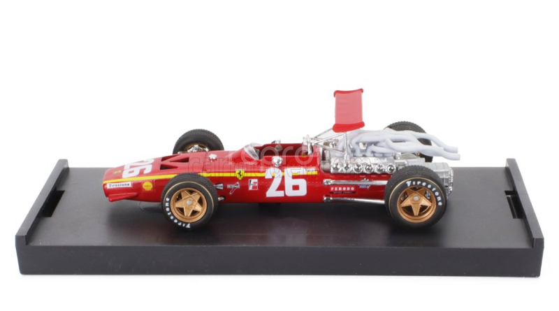Brumm Ferrari F1  312 N 26 Winner France Gp 1968 Jacky Ickx 1:43 Červená Bílá