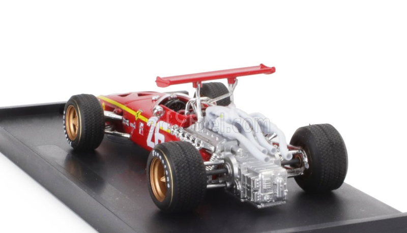 Brumm Ferrari F1  312 N 26 Winner France Gp 1968 Jacky Ickx 1:43 Červená Bílá