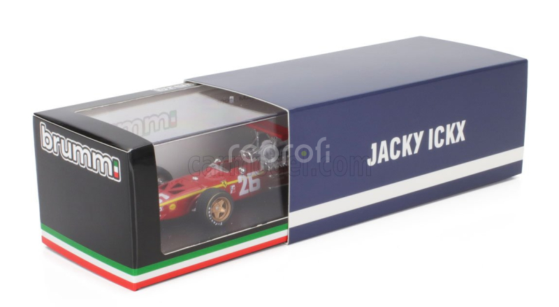 Brumm Ferrari F1  312 N 26 Winner France Gp 1968 Jacky Ickx 1:43 Červená Bílá