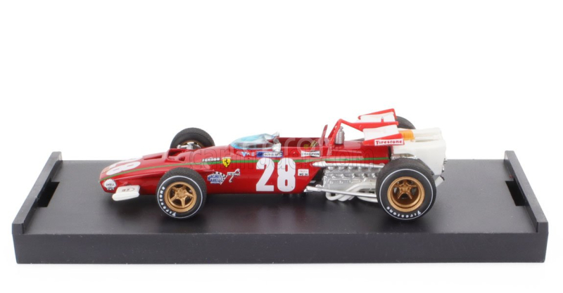 Brumm Ferrari F1  312b N 28 Belgium Gp 1970 Ignazio Giunti 1:43 Červená Bílá
