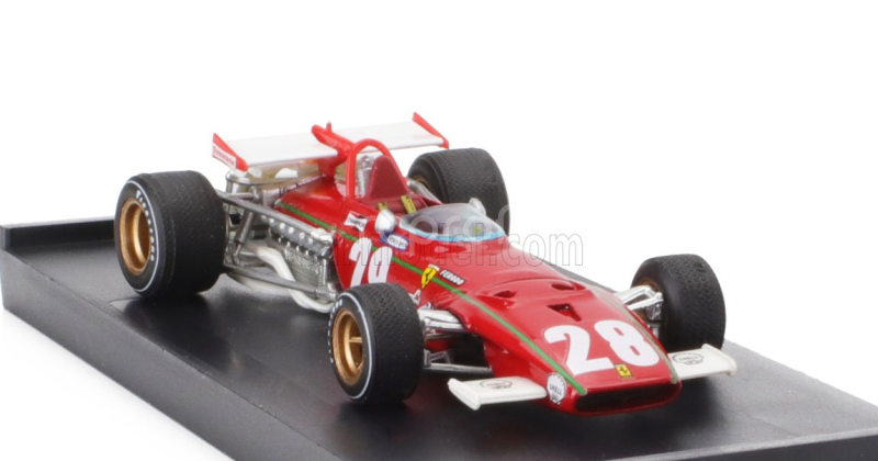 Brumm Ferrari F1  312b N 28 Belgium Gp 1970 Ignazio Giunti 1:43 Červená Bílá
