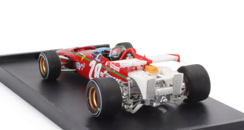 Brumm Ferrari F1  312b N 28 Belgium Gp 1970 Ignazio Giunti - With Driver Figure 1:43 Červená Bílá
