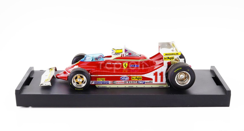 Brumm Ferrari F1  312t4 N 11 World Champion Winner Monaco Gp 1979 Jody Scheckter - With Driver Figure 1:43 Red