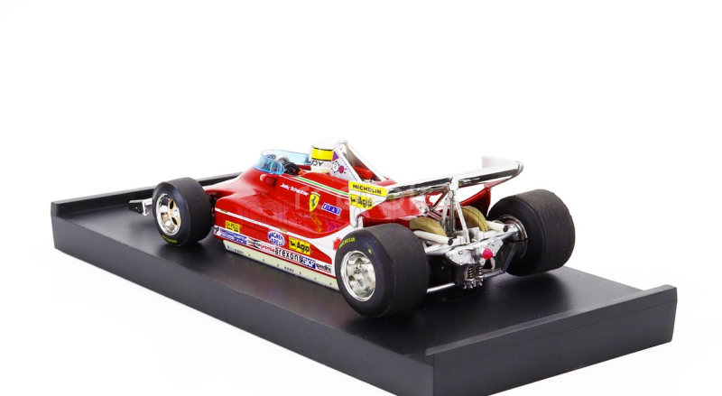 Brumm Ferrari F1  312t4 N 11 World Champion Winner Monaco Gp 1979 Jody Scheckter - With Driver Figure 1:43 Red