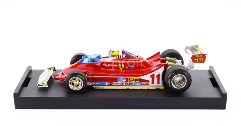 Brumm Ferrari F1  312t4 N 11 World Champion Winner Monza Italy Gp 1979 Jody Scheckter - With Driver Figure 1:43 Red