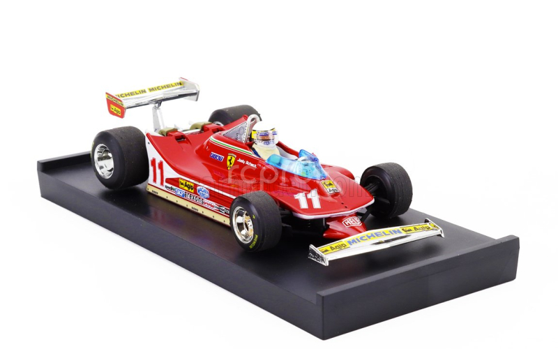 Brumm Ferrari F1  312t4 N 11 World Champion Winner Monza Italy Gp 1979 Jody Scheckter - With Driver Figure 1:43 Red