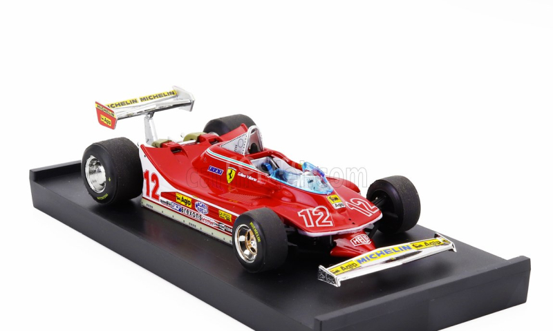 Brumm Ferrari F1  312t4 N 12 2nd Gp French Gp 1979 Gilles Villeneuve 1:43 Red