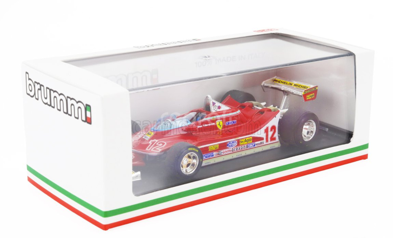 Brumm Ferrari F1  312t4 N 12 2nd Gp French Gp 1979 Gilles Villeneuve 1:43 Red