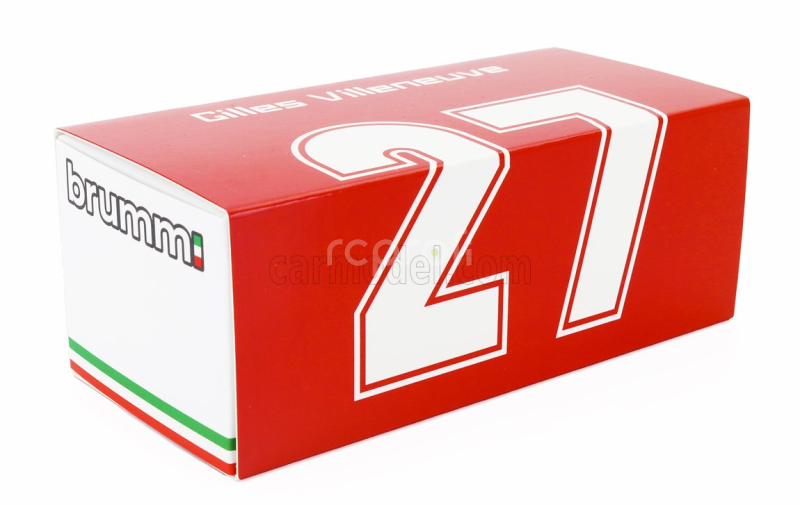Brumm Ferrari F1  312t4 N 12 2nd Gp French Gp 1979 Gilles Villeneuve - With Driver Figure 1:43 Red