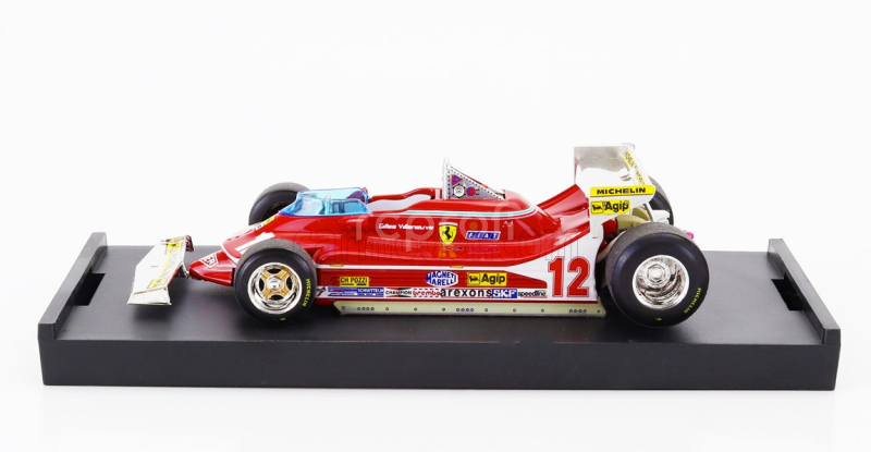 Brumm Ferrari F1  312t4 N 12 Monaco Gp 1979 Gilles Villeneuve 1:43 Red