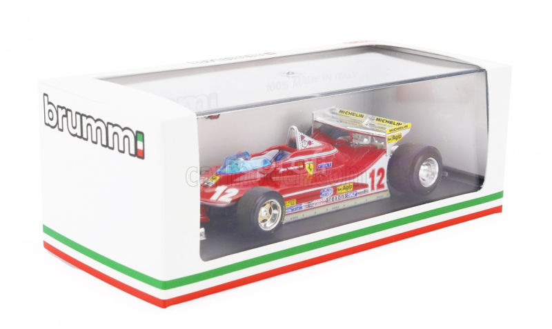 Brumm Ferrari F1  312t4 N 12 Monaco Gp 1979 Gilles Villeneuve 1:43 Red