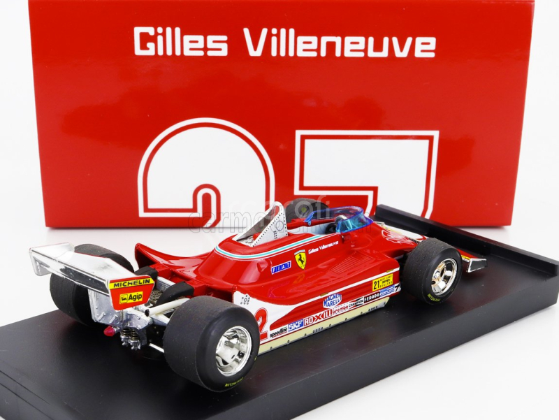 Brumm Ferrari F1  312t4 N 12 Winner Usa Ovest Gp 1979 Gilles Villeneuve 1:43 Red