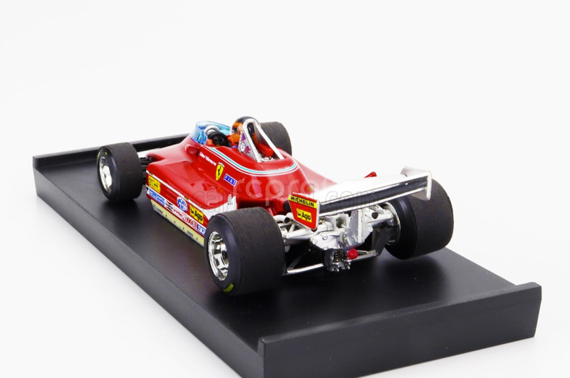 Brumm Ferrari F1  312t4 N 12 Winner Usa Ovest Gp 1979 Gilles Villeneuve - With Driver Figure 1:43 Red