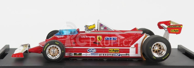 Brumm Ferrari F1  312t5 N 1 Argentina Gp 1980 Jody Scheckter - With Driver Figure 1:43 Red