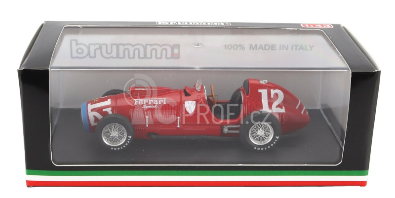 Brumm Ferrari F1  375 Indianapolis N 12 1952 A.ascari - Rookie Test 1:43 Red