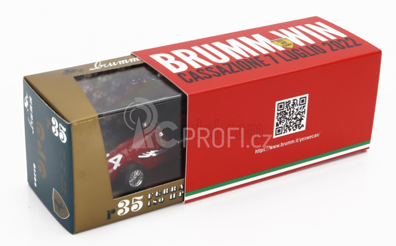 Brumm Ferrari F1  500f2 N 34 World Champion 1952 Alberto Ascari 1:43, červená