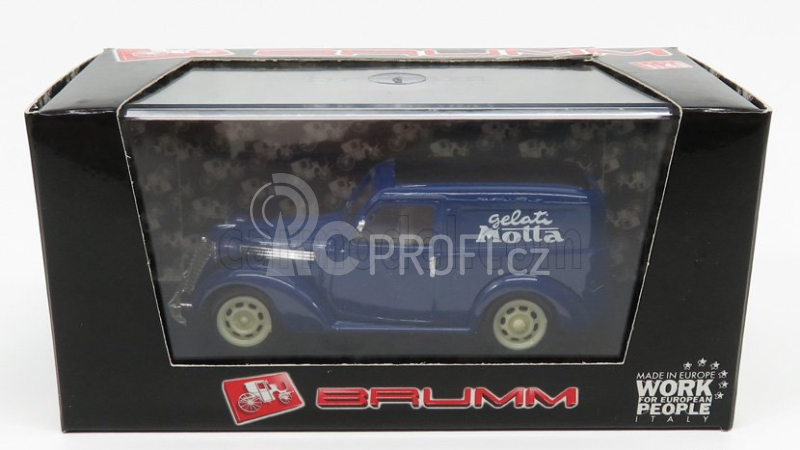 Brumm Fiat 1100 E Van Gelati Motta 1950 1:43 Blue