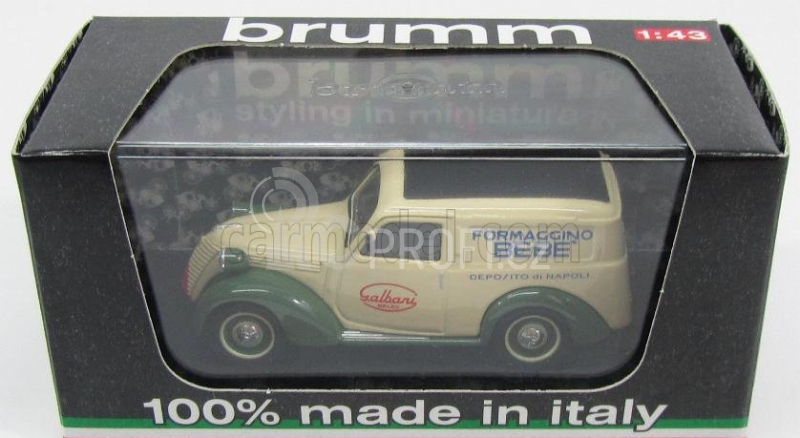 Brumm Fiat 1100 Dodávka Galbani Melzo Milano Deposito Di Napoli 1950 1:43
