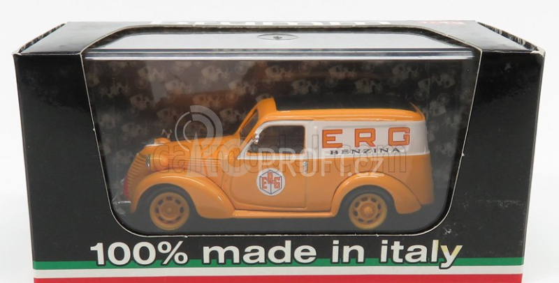Brumm Fiat 1100 Van Furgone Erg 1950 1:43 Oranžová Bílá