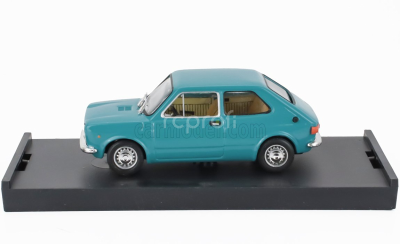 Brumm Fiat 127 1-series 1971 - Beige Interior 1:43 Verde Lago - Zelená