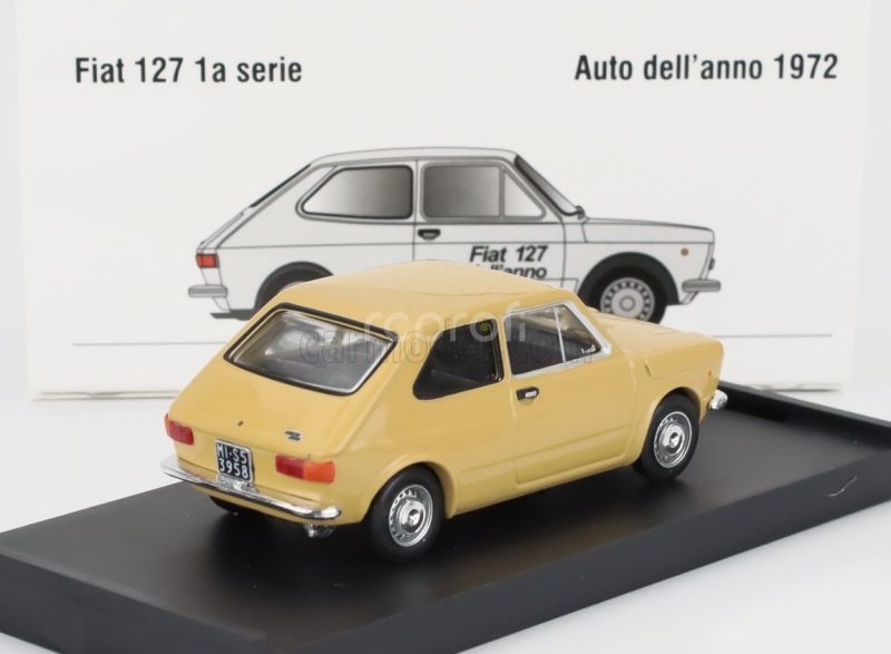 Brumm Fiat 127 1-series 1971 - Black Interior 1:43 Giallo Tahiti - Žlutá