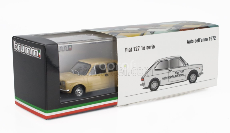 Brumm Fiat 127 1-series 1971 - Black Interior 1:43 Giallo Tahiti - Žlutá