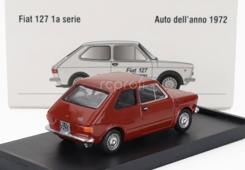 Brumm Fiat 127 1-series 1971 - Black Interior 1:43 Rosso Sierra - Červená