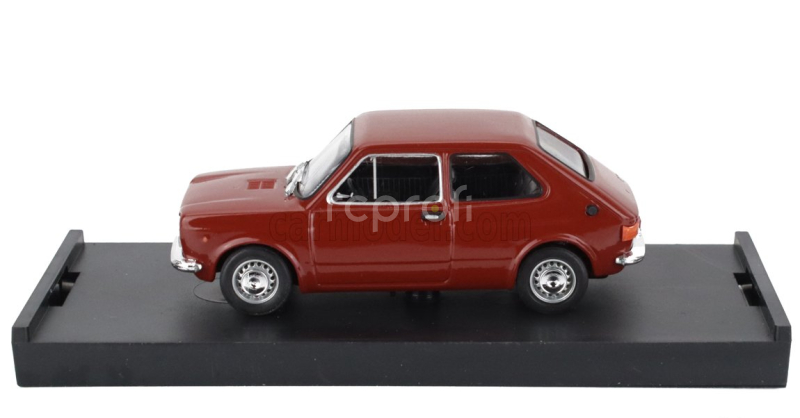 Brumm Fiat 127 1-series 1971 - Black Interior 1:43 Rosso Sierra - Červená