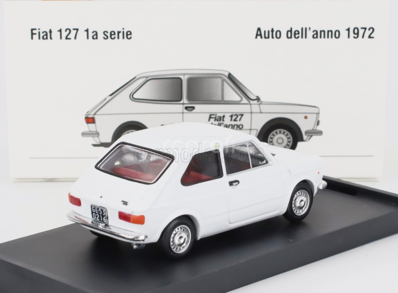 Brumm Fiat 127 1-series 1971 - Red Interior 1:43 Bianco - Bílá