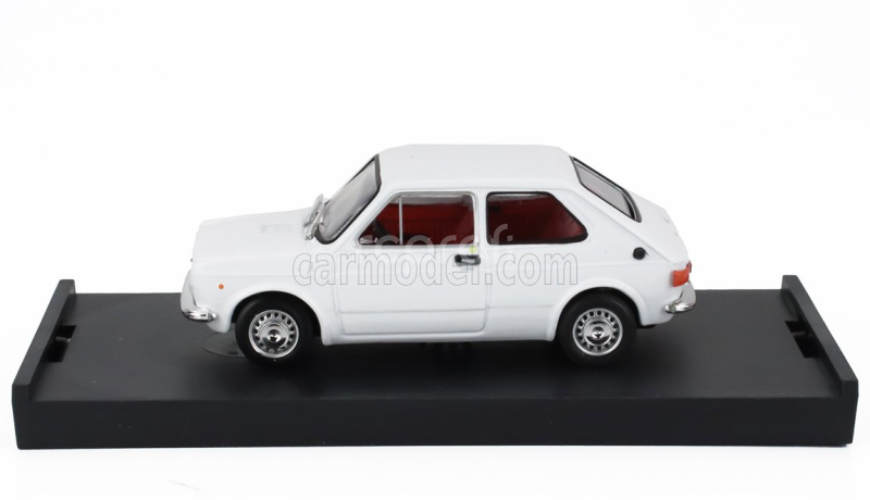 Brumm Fiat 127 1-series 1971 - Red Interior 1:43 Bianco - Bílá