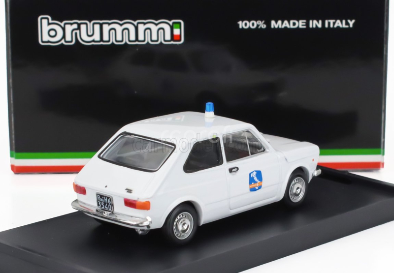 Brumm Fiat 127 1-series Societa' Autostrade Como-chiasso 1971 1:43 Bílá