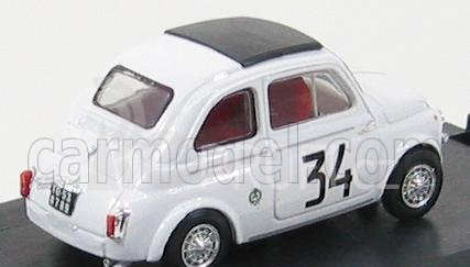 Brumm Fiat 500 595 Abarth N 34 Winner Criterium Apertura Monza 1964 Franco Patria 1:43 Bílá