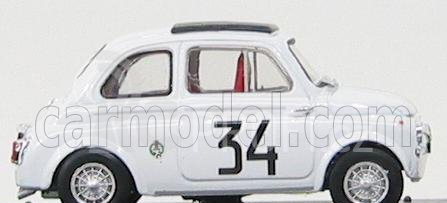 Brumm Fiat 500 595 Abarth N 34 Winner Criterium Apertura Monza 1964 Franco Patria 1:43 Bílá