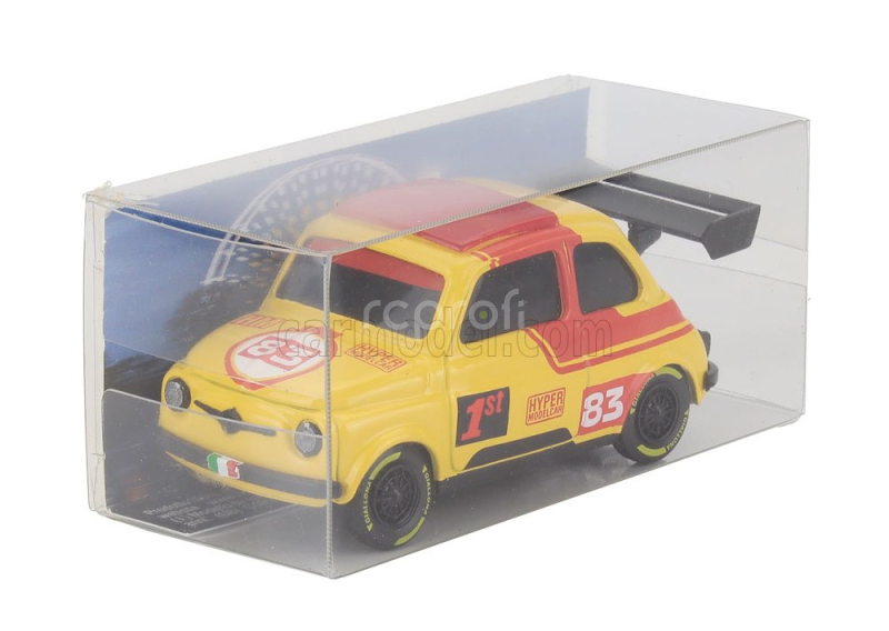Brumm Fiat 500 Brums Livery Hyper Modelcar N 83 2025 - 24h Le Mans Wheels 1:43 Žlutá Červená